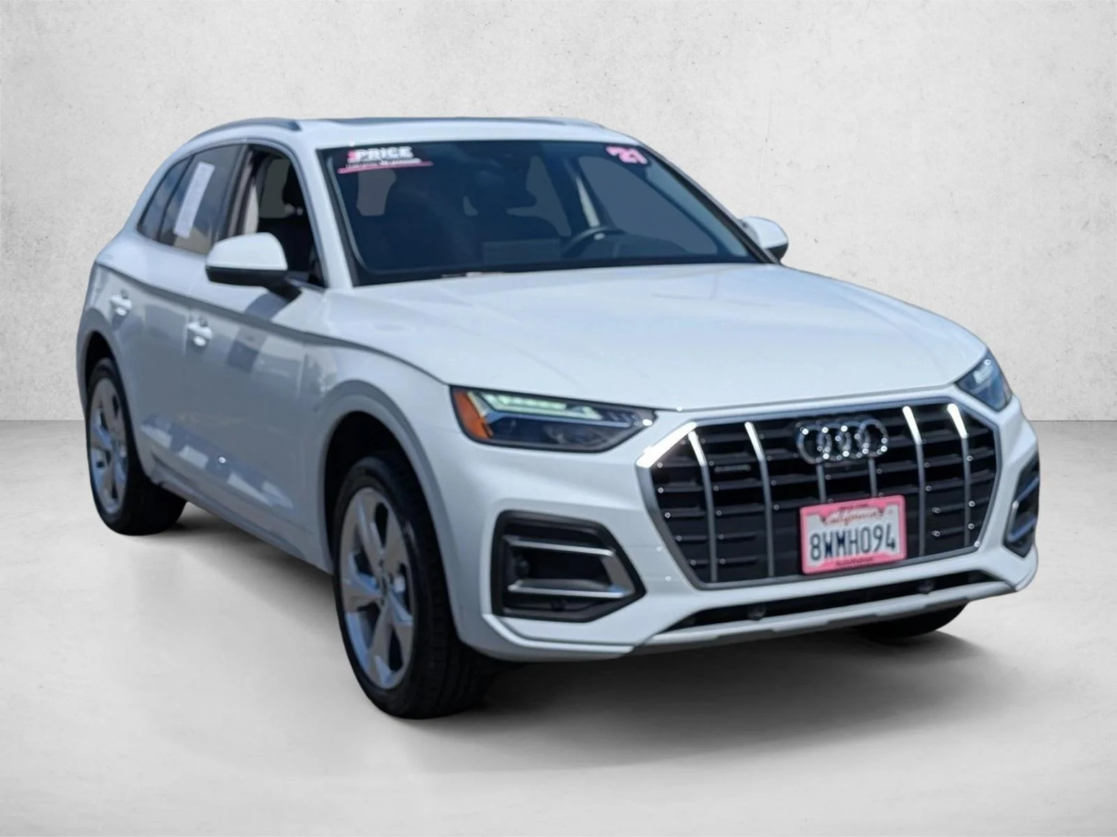 Used 2021 Glacier White Metallic Audi Premium Plus image 3