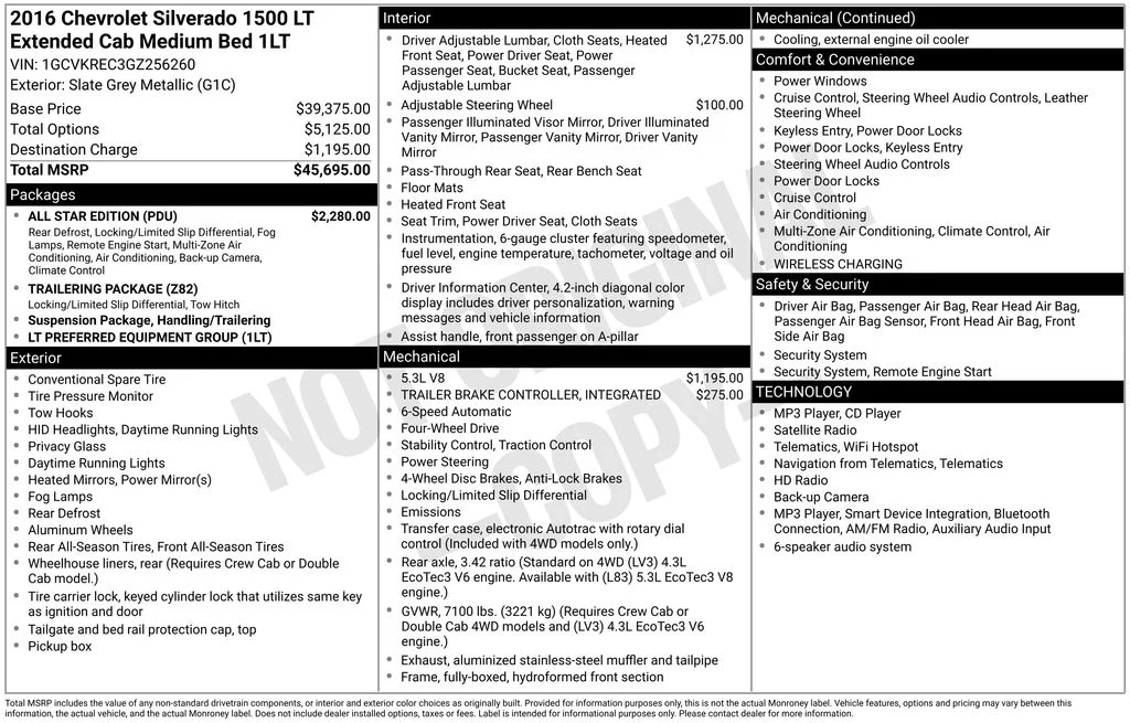 Used 2016 Gray Chevrolet LT image 16