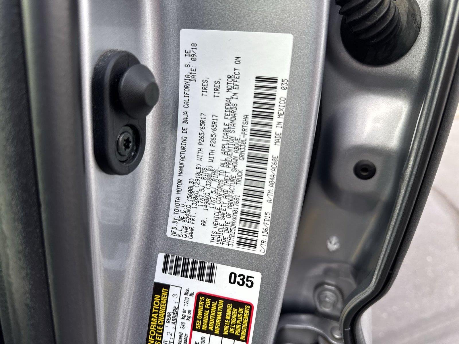 2019 Toyota Tacoma TRD Sport - Photo 40
