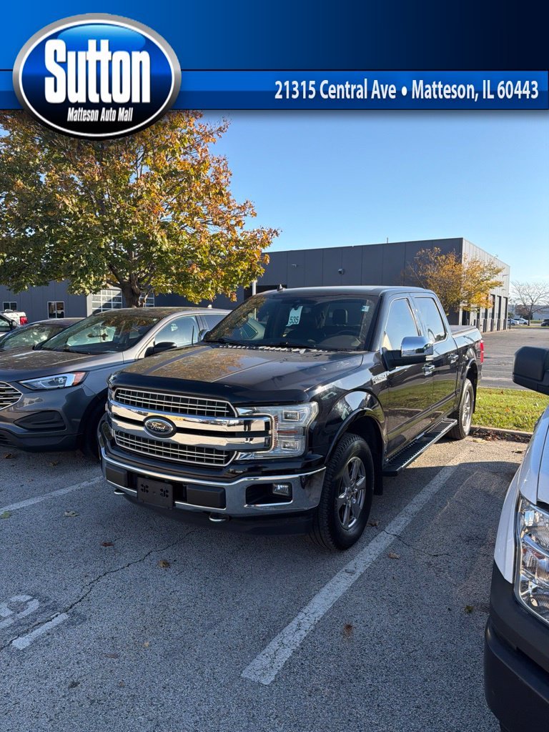 Used 2018 Shadow Black Ford Lariat image 1
