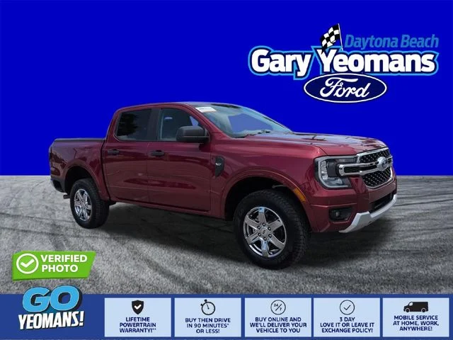 Certified Used 2025 Ruby Red Metallic Ford XLT image 1