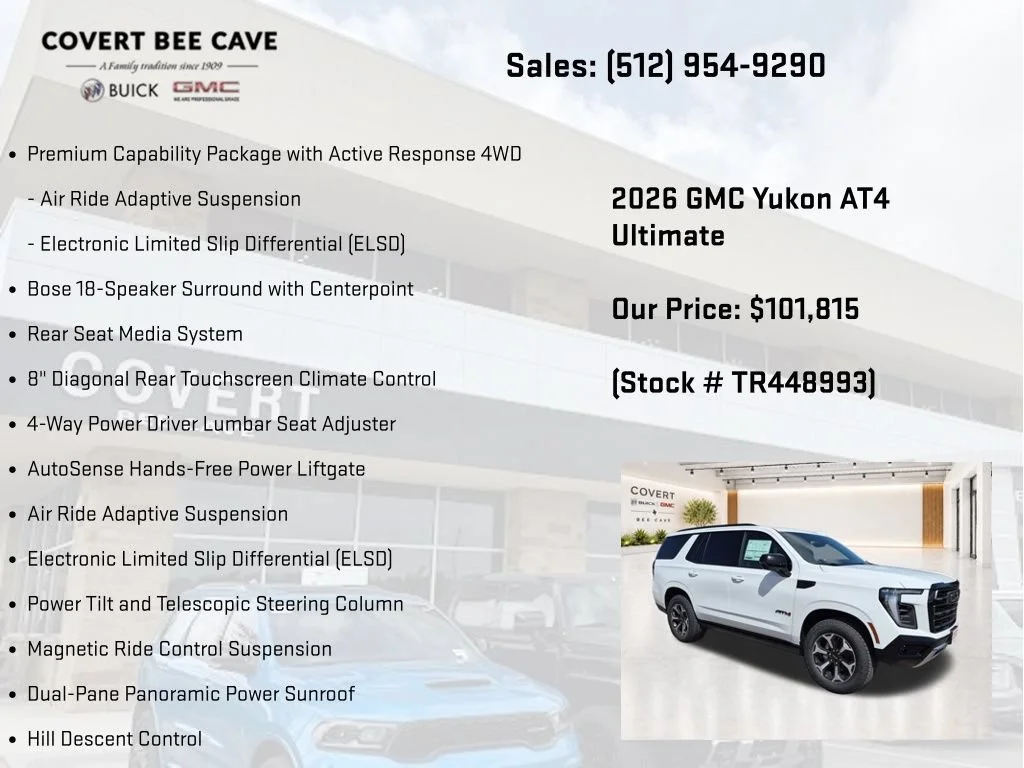 New 2026 GMC Yukon AT4 Ultimate, photo 28