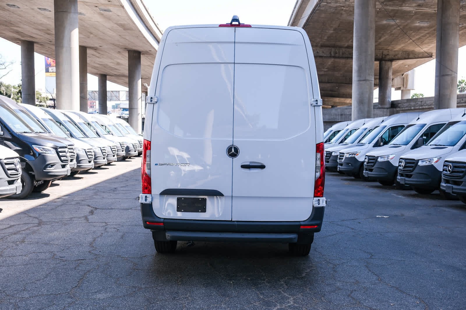 New 2025 Arctic White Mercedes-Benz Cargo 170 WB High Roof RWD Electric Motor image 5