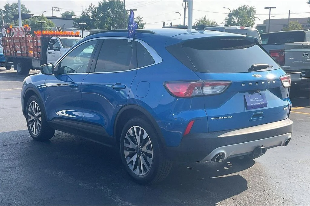 Used 2020 Blue Ford Titanium image 10