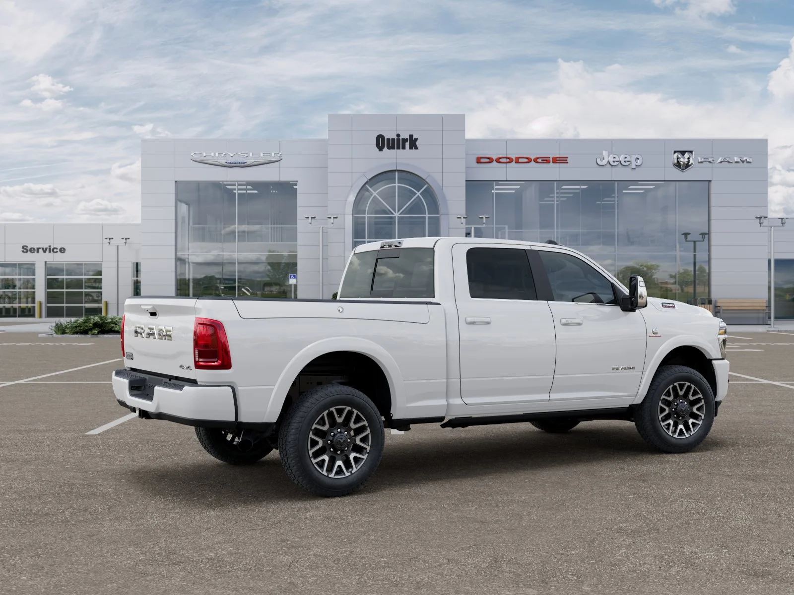 New 2026 Bright White Clear-Coat Exterior Paint RAM Longhorn image 24