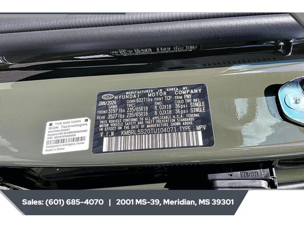 New 2026 TITAN GREEN Hyundai SEL FWD image 7