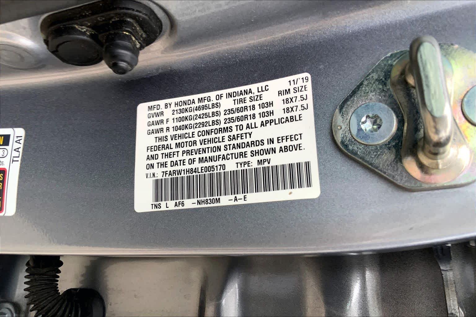 Used 2020 Lunar Silver Metallic Honda EX-L image 32