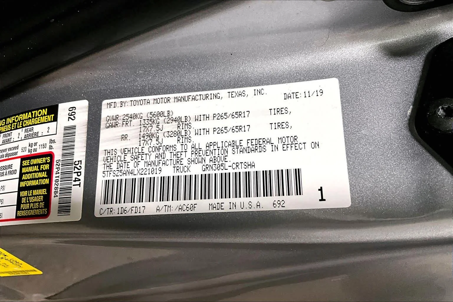 Used 2020 Silver Sky Metallic Toyota TRD Sport image 33