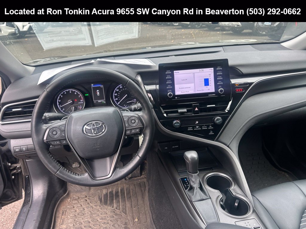 Used 2021 Midnight Black Metallic Toyota SE image 10