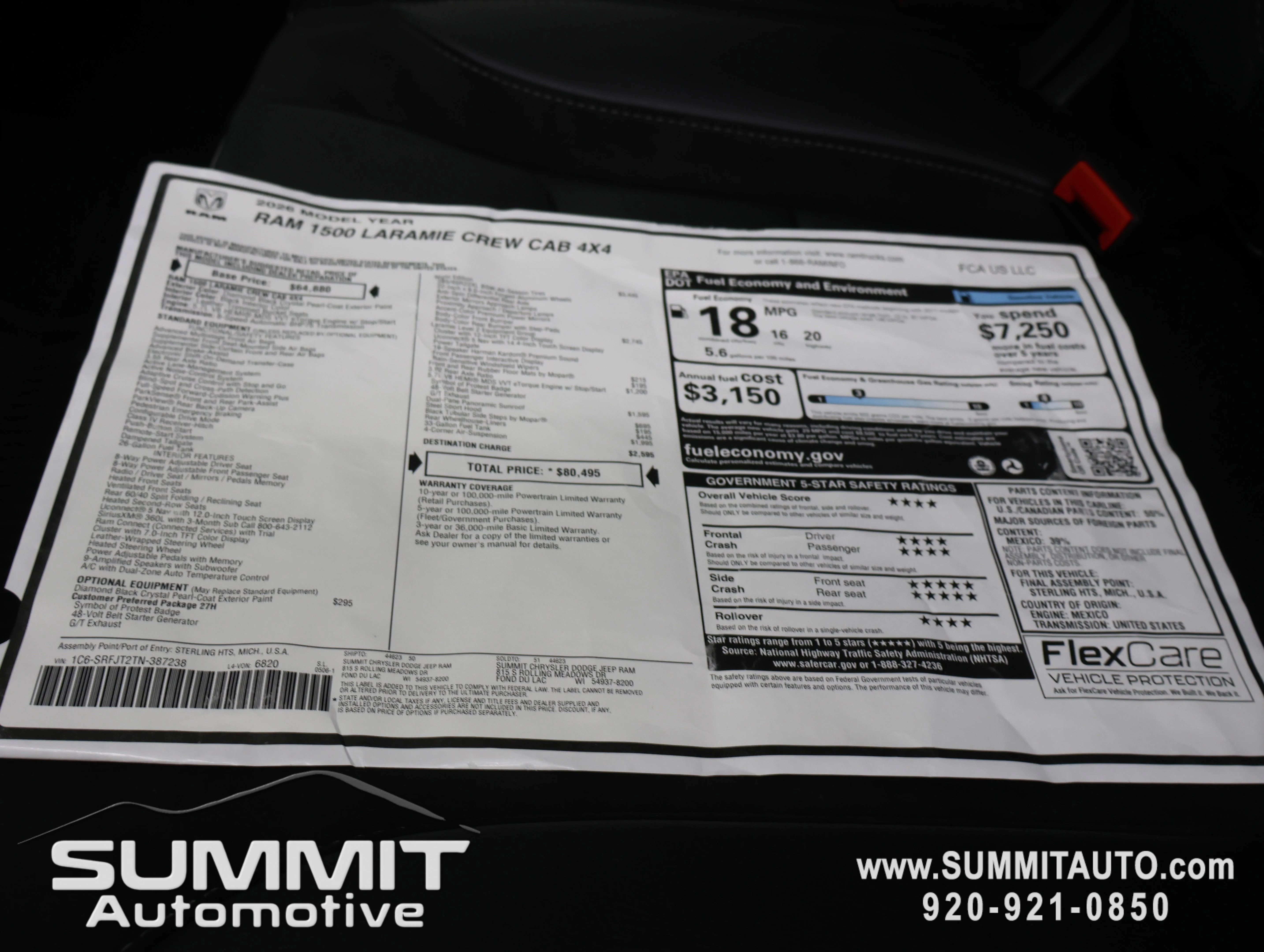 New 2026 Diamond Black Crystal Pearl-Coat Exterior Paint RAM Laramie image 40
