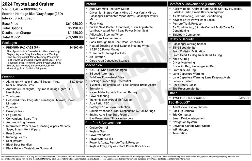 Used 2024 Blue Toyota Base image 38