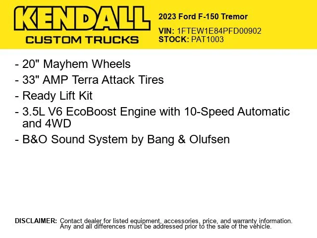 Used 2023 Blue Ford Tremor image 2