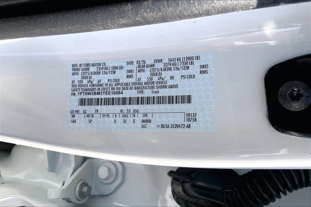 New 2026 Star White Metallic Tri-Coat Ford King Ranch image 13