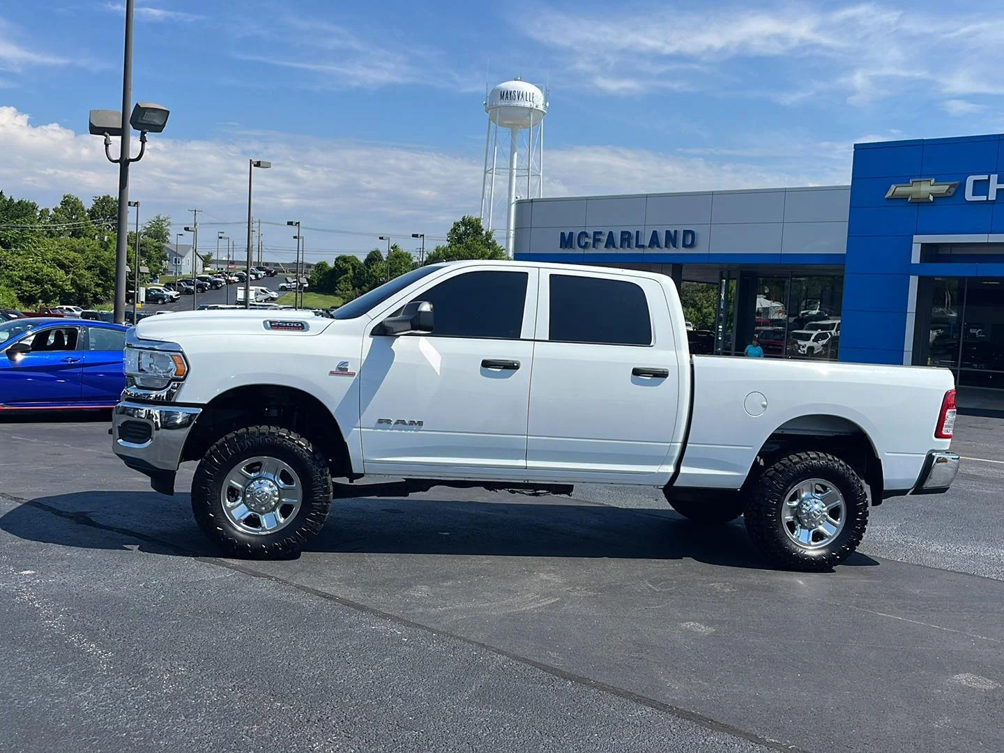 Used 2022 Bright White Clearcoat Ram Tradesman image 2