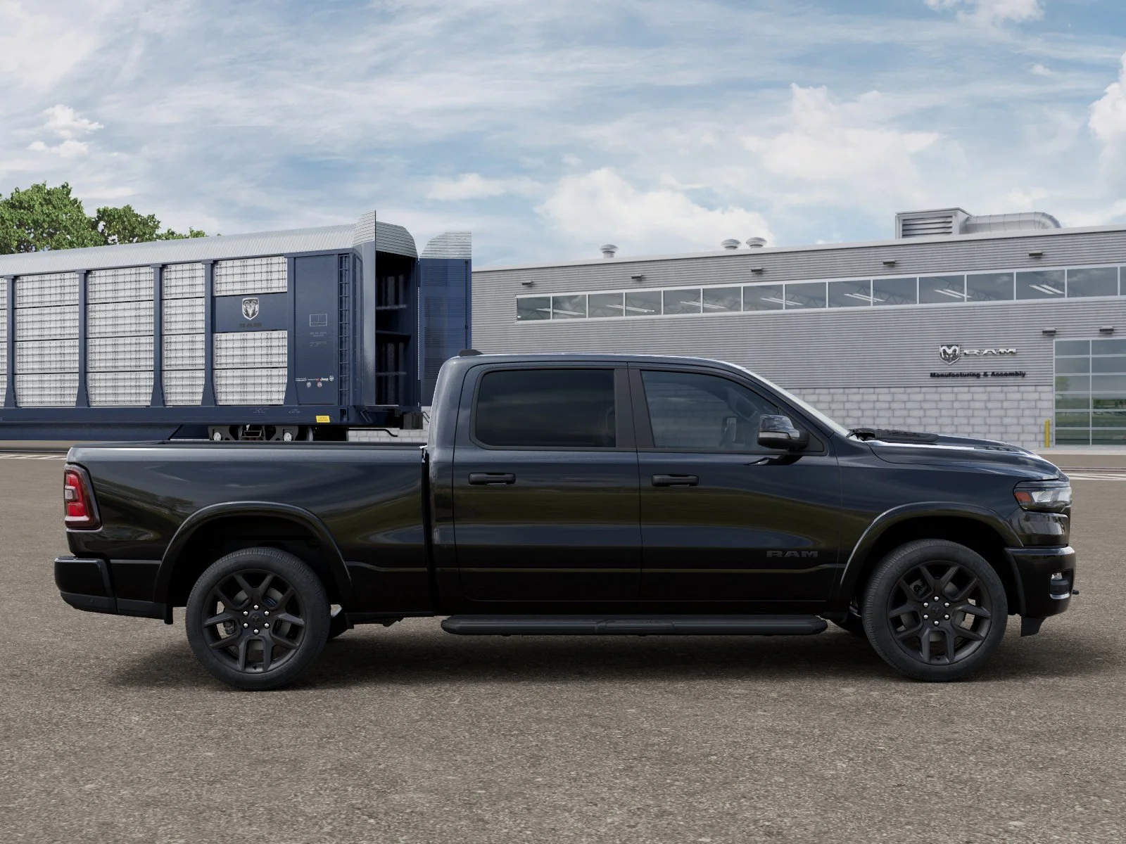 New 2027 Diamond Black Crystal Pearl-Coat Exterior Paint RAM LARAMIE image 12