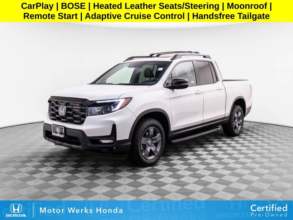 Certified Used 2025 Platinum White Pearl Honda AWD TRAILSPORT image 1
