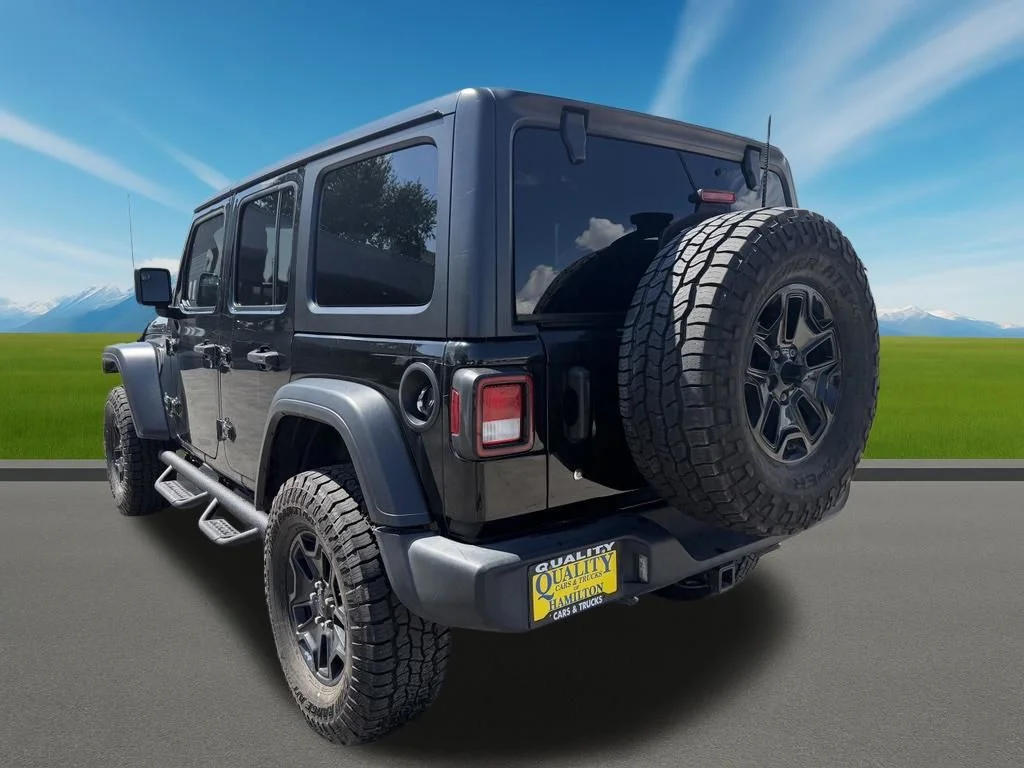 Used 2020 Black Jeep Unlimited Sport S image 3
