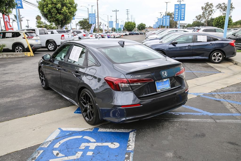 Certified Used 2025 Meteorite Gray Metallic Honda 4D SPORT image 4