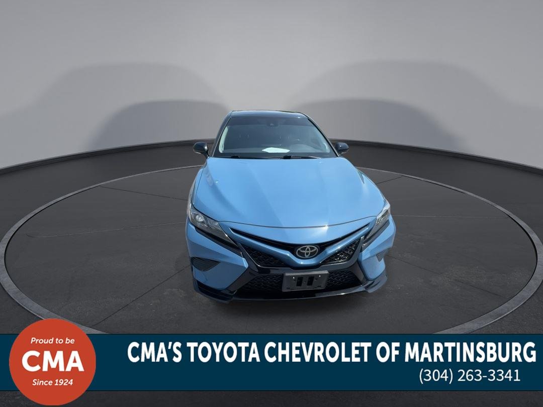 Used 2022 Calvary Blue w/Midnight Black Metallic Roof Toyota TRD V6 image 3