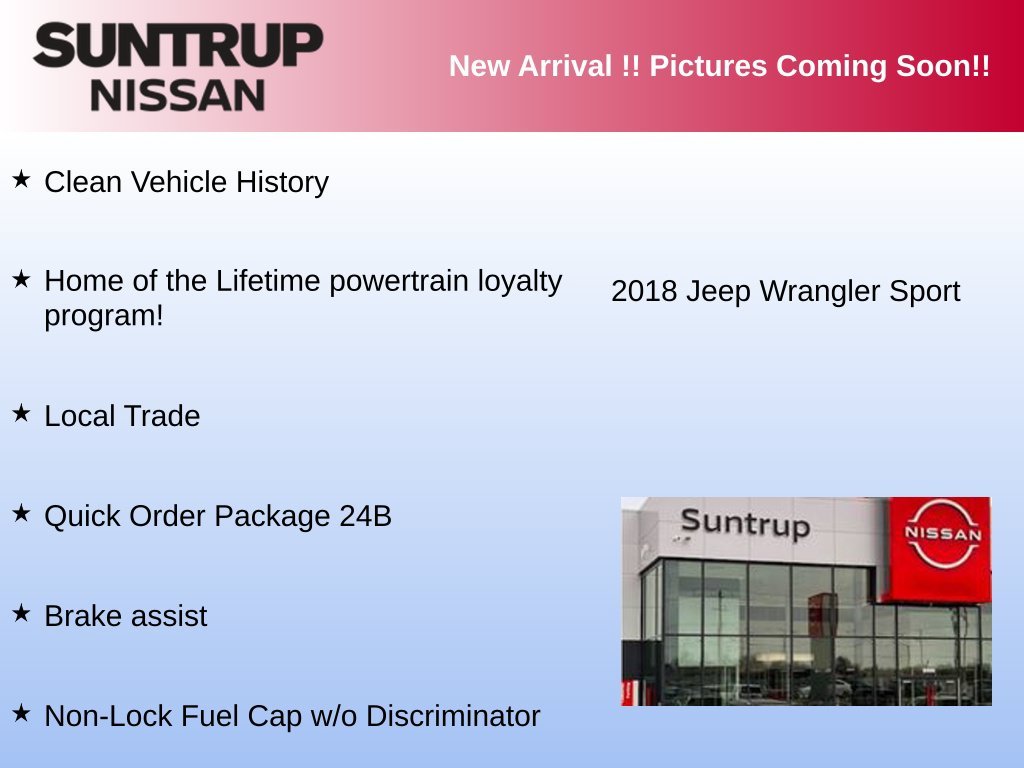 Used 2018 Black Jeep Sport image 3