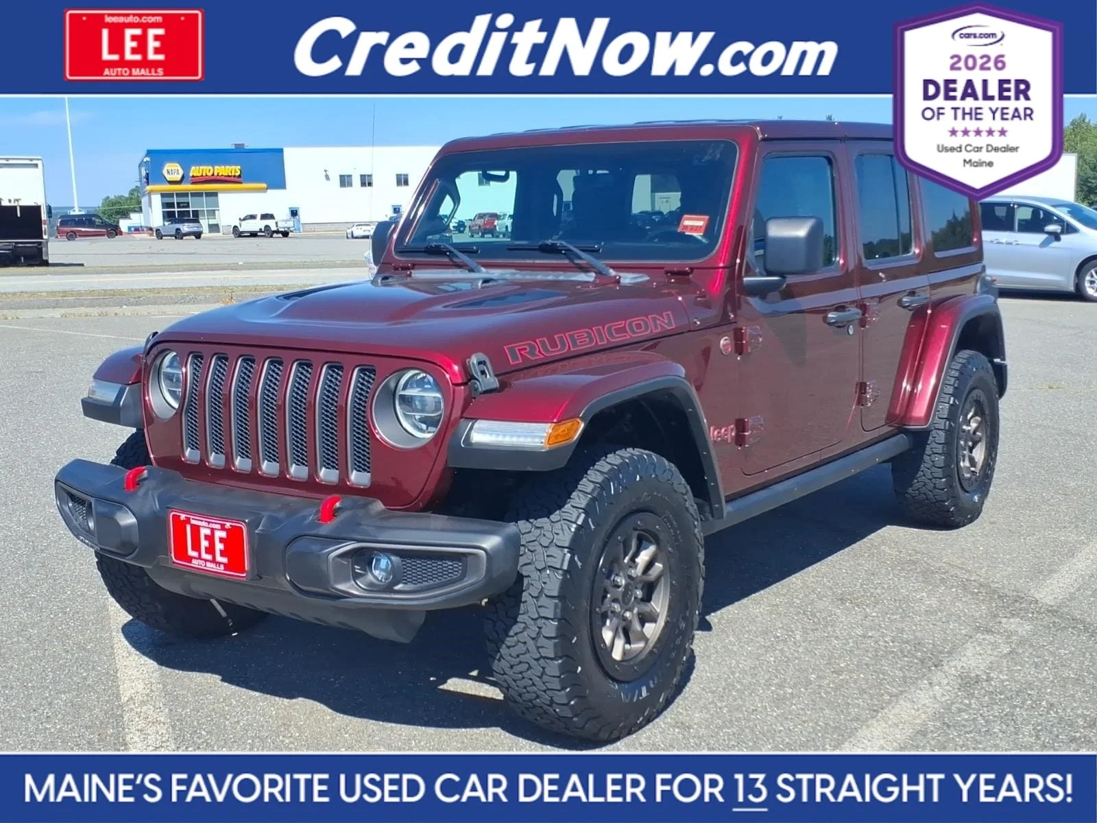 Used 2021 Snazzberry Pearlcoat Jeep Unlimited Rubicon image 1