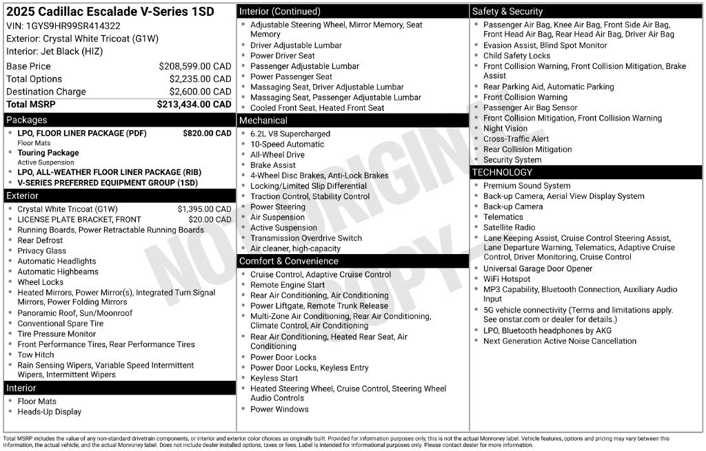 Used 2025 White Cadillac V-Series image 32