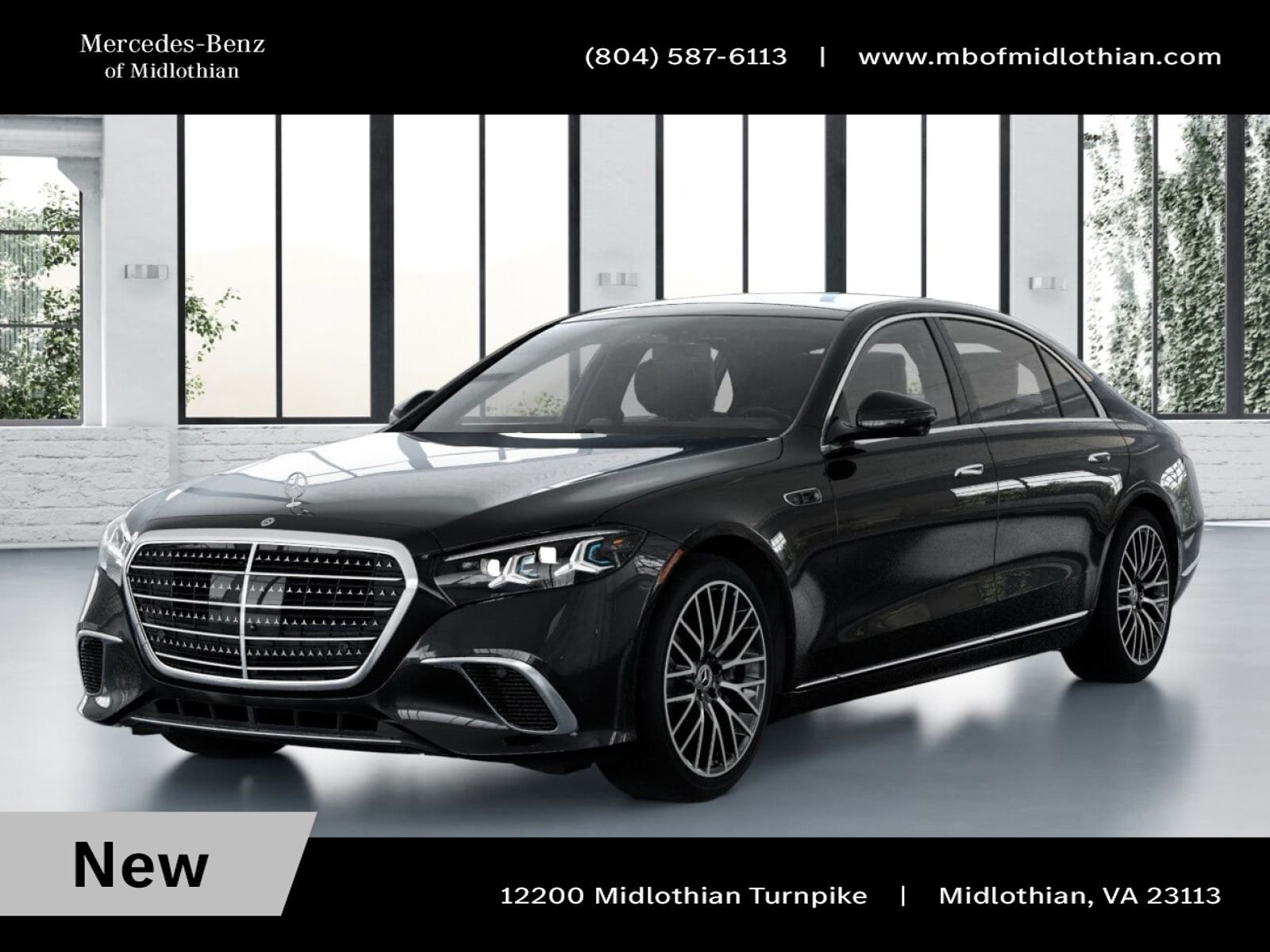 New 2027 Obsidian Black Metallic Mercedes-Benz S 580 image 1