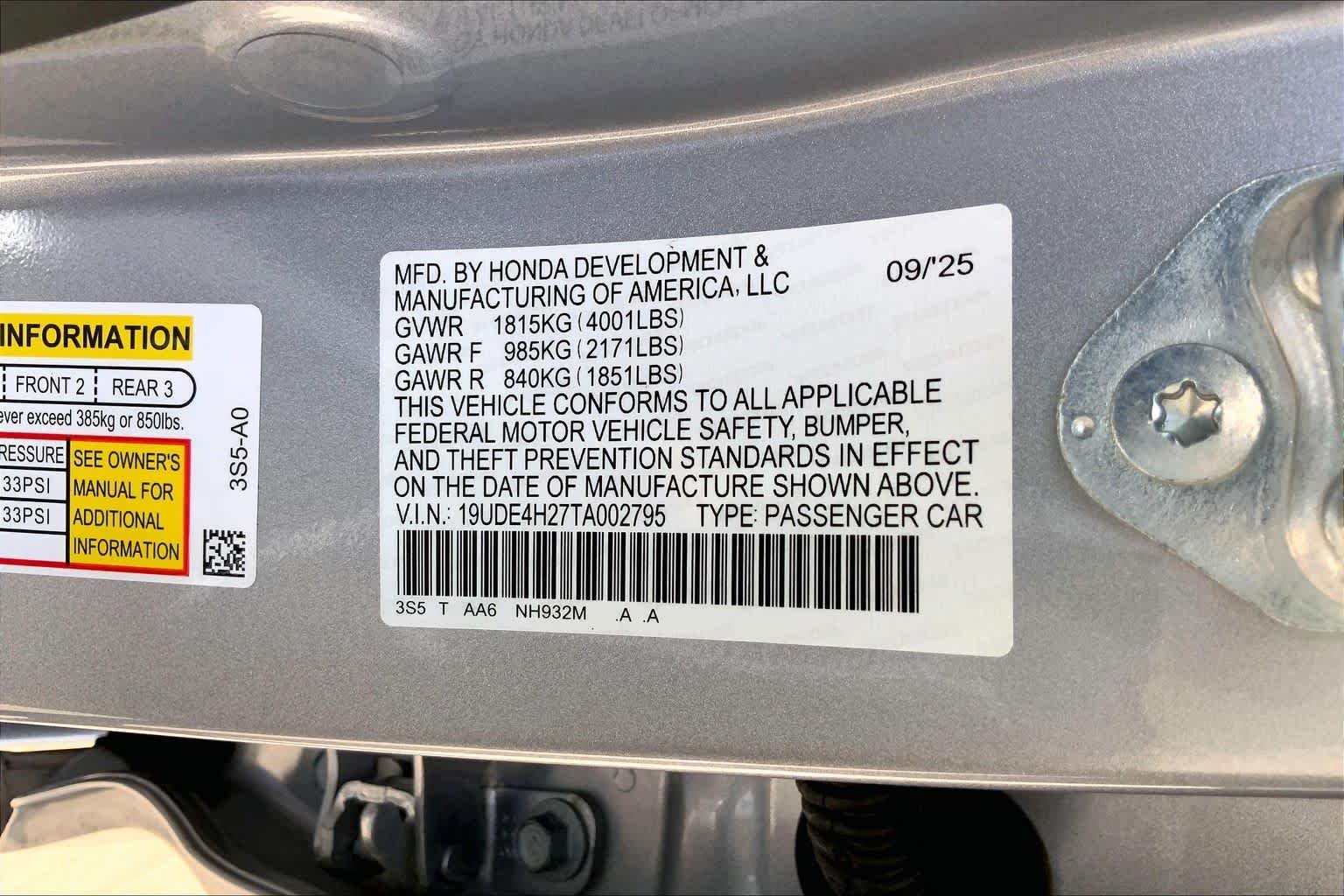 Certified Used 2026 Solar Silver Metallic Acura FWD image 33