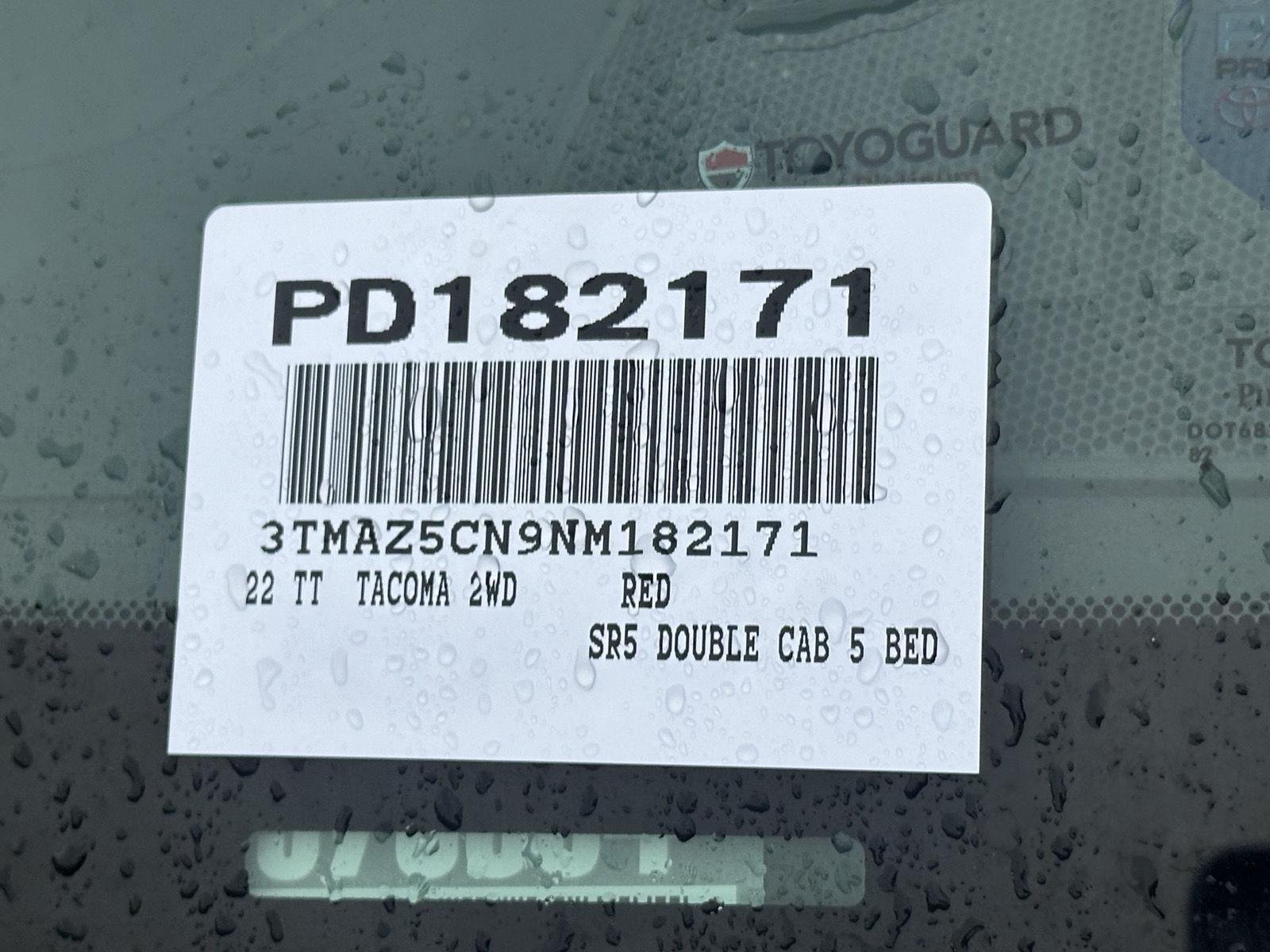 Certified Used 2022 Barcelona Red Metallic Toyota SR5 image 14
