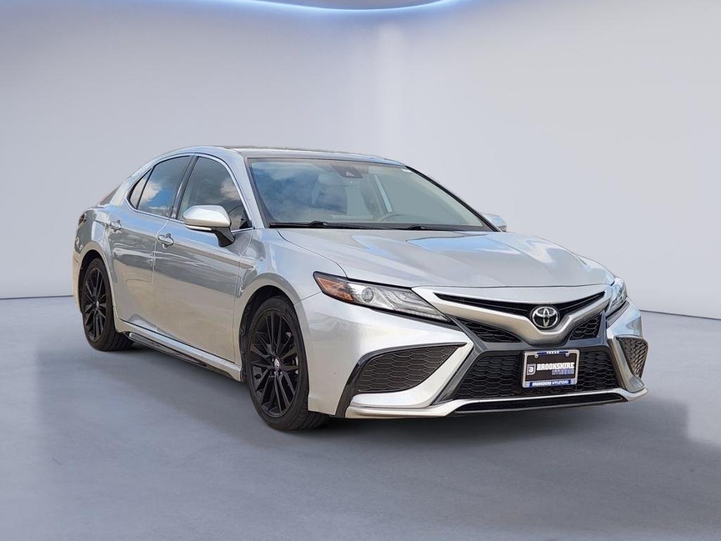 Used 2021 Celestial Silver Metallic Toyota XSE image 3