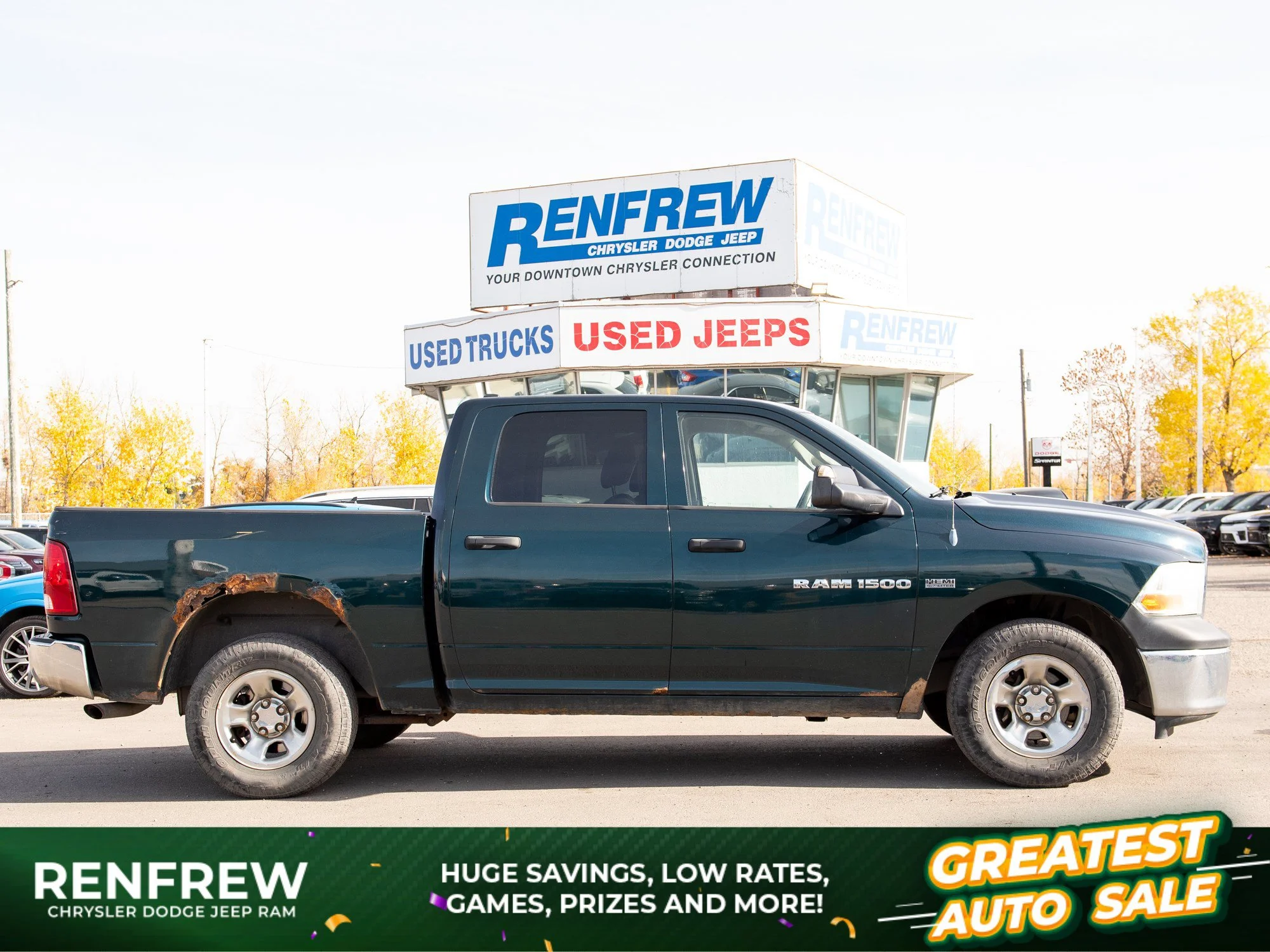 Certified Used 2011 Green RAM ST* Crew Cab 4x4 image 1