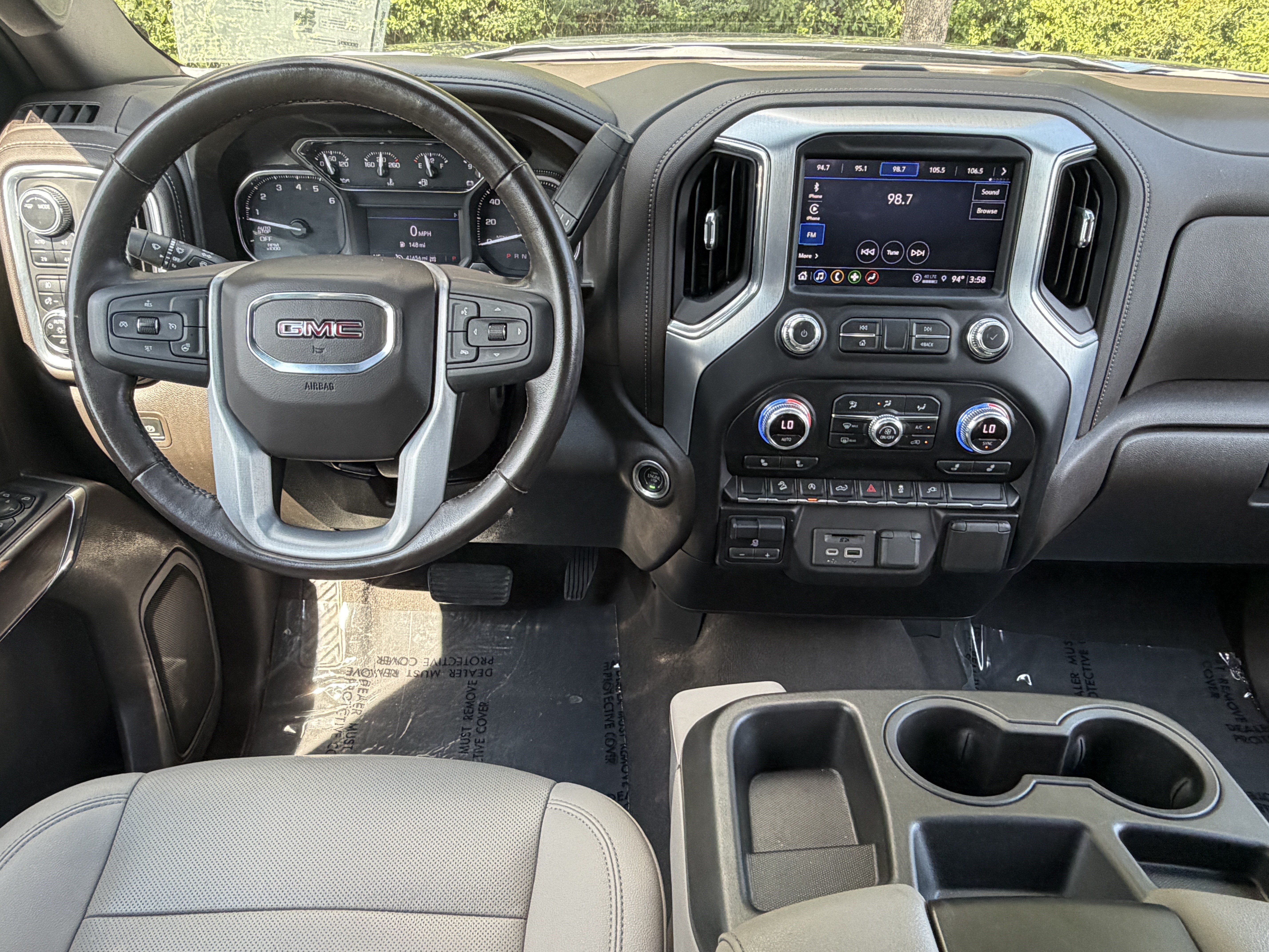 Used 2021 SATIN STEEL METALLIC GMC SLT image 25