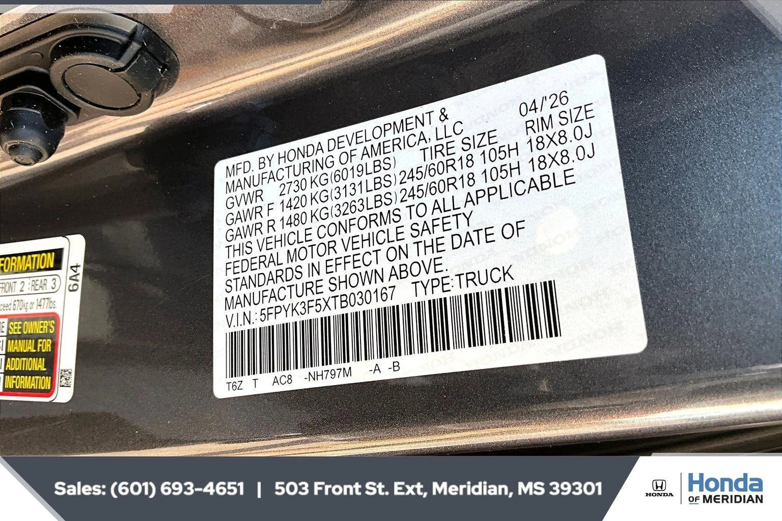 New 2026 Modern Steel Metallic Honda RTL image 7