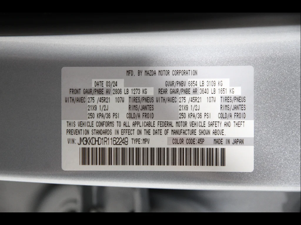 Certified Used 2024 Sonic Silver Metallic Mazda 3.3 Turbo Premium image 24
