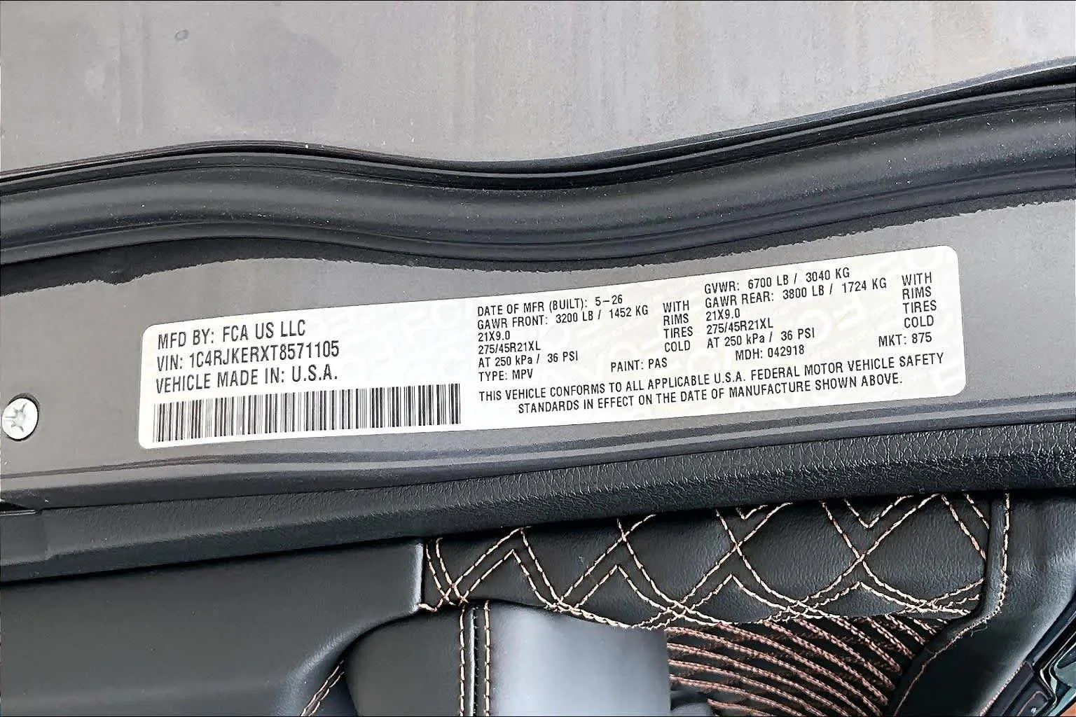 New 2026 Baltic Gray Metallic Clearcoat Jeep Summit image 20