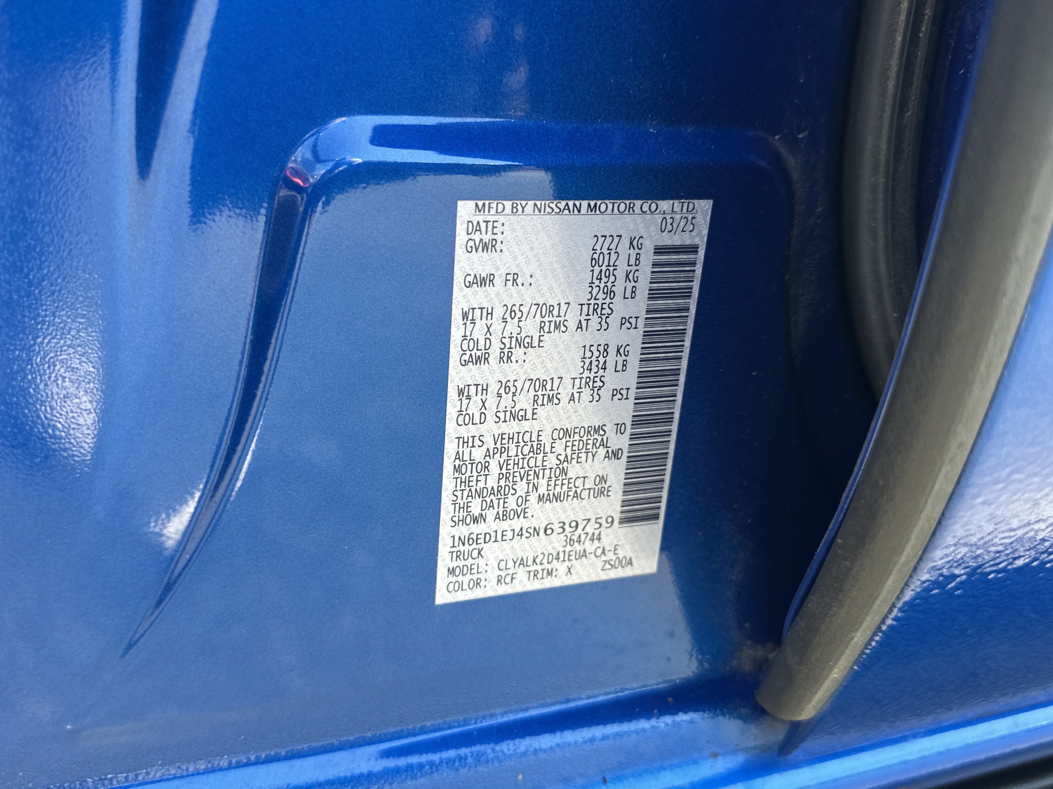 Used 2025 Bluestone Pearl Nissan PRO-X image 29