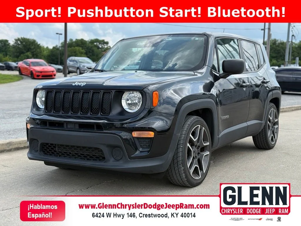 Used 2021 Black Jeep Sport image 1