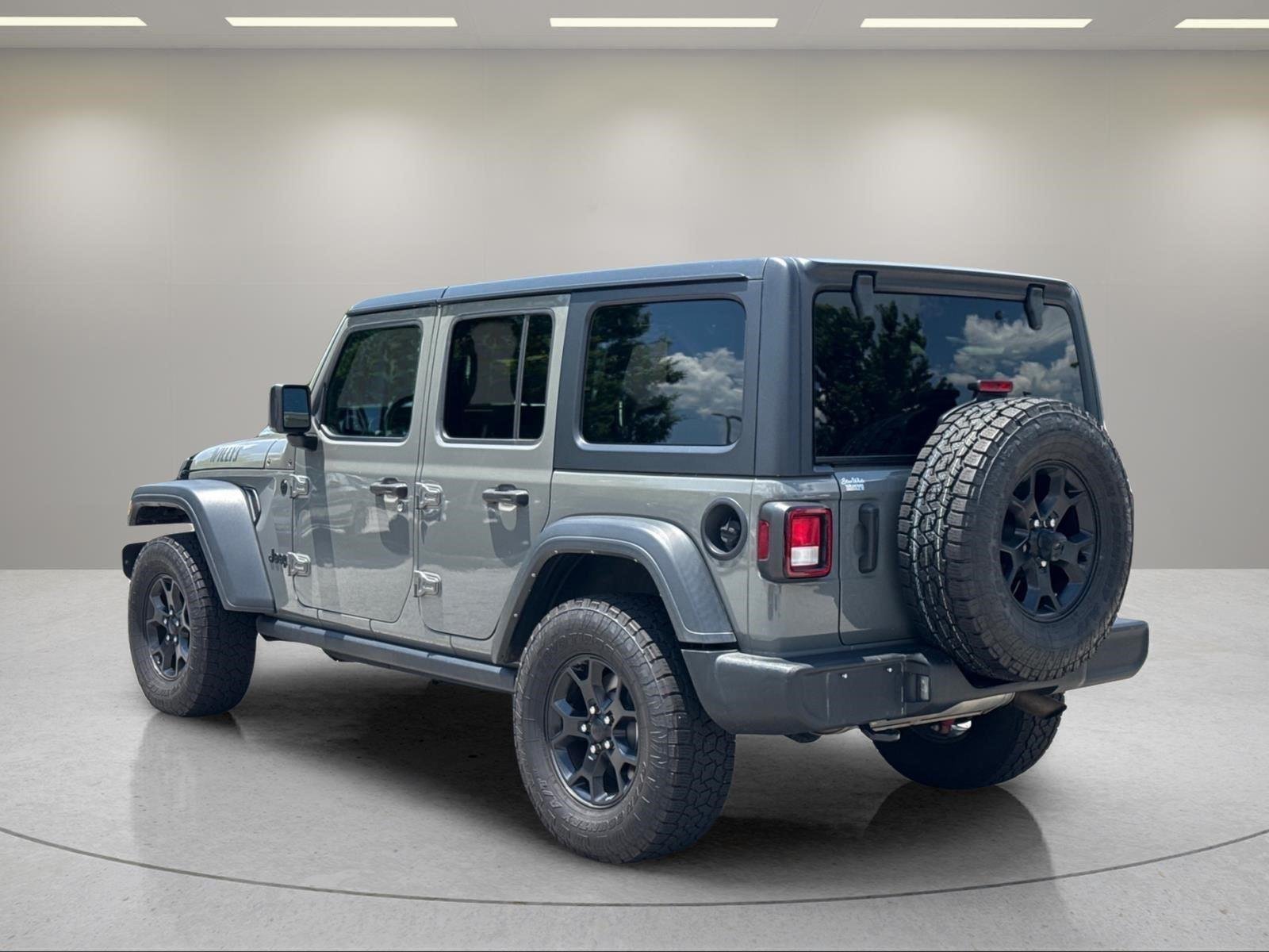 Used 2021 Granite Crystal Metallic Clearcoat Jeep Unlimited Willys image 3