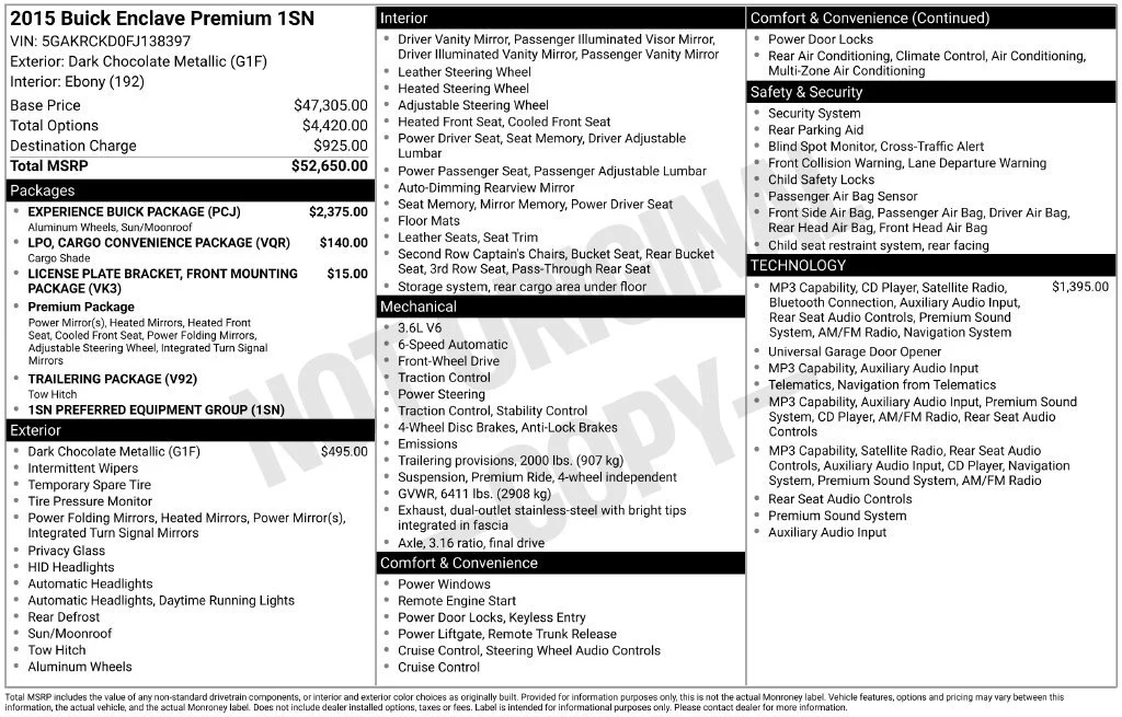 2015 Buick Enclave Premium