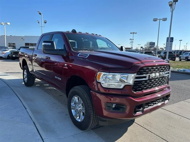 Used 2024 Delmonico Red Pearl Coat (prv) RAM Big Horn image 8