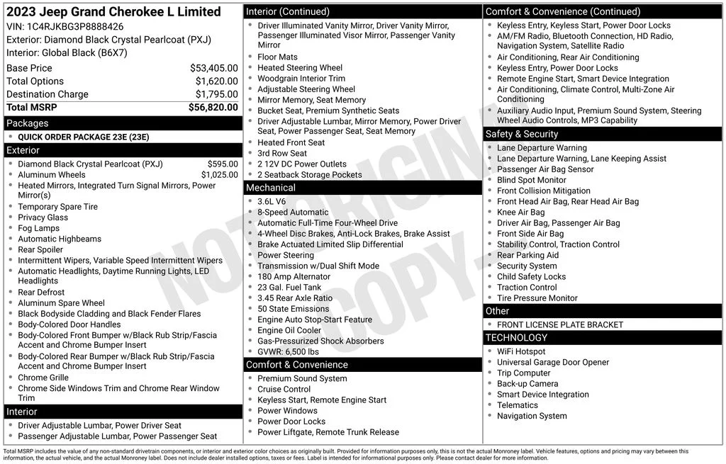 Used 2023 Black Jeep Limited image 2