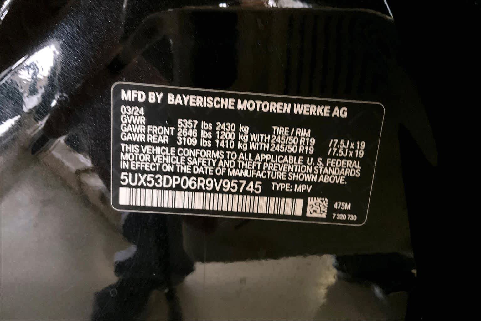 Certified Used 2024 Black Sapphire Metallic BMW xDrive30i image 32