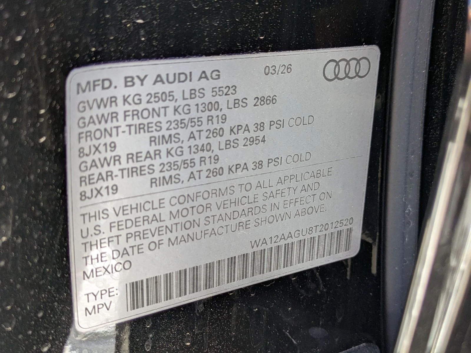 New 2026 Black Audi 2.0T Premium Plus image 17