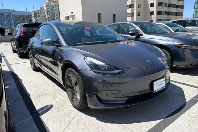 Used 2023 Gray Tesla Base image 2