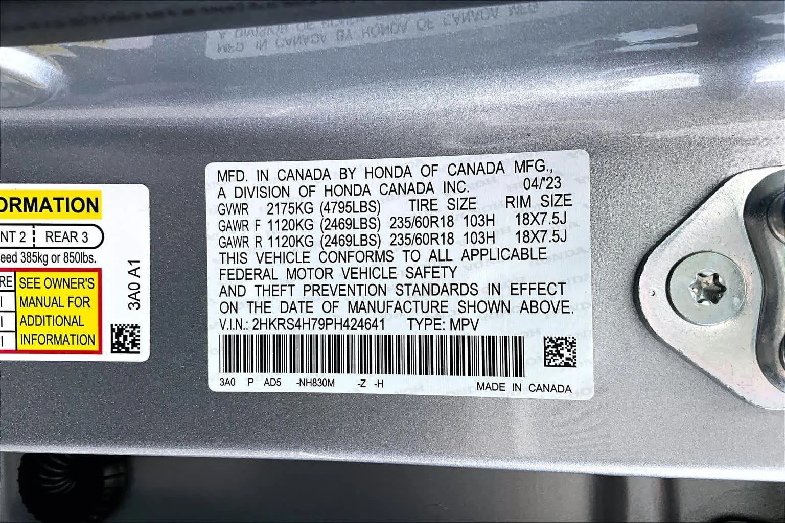 Used 2023 Lunar Silver Metallic Honda EX-L image 36