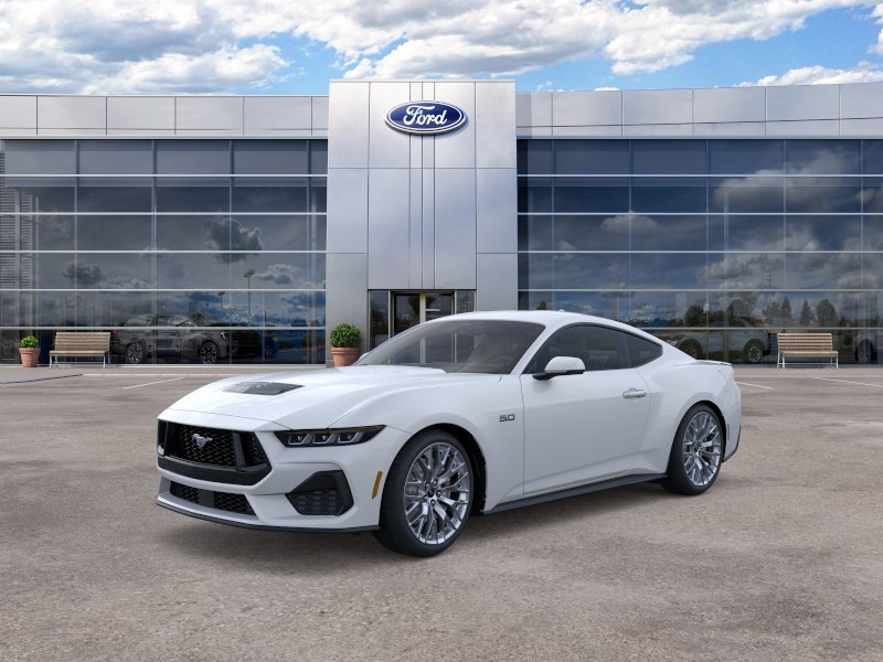 Oxford White 2025 Ford Mustang Coupe Rear-Wheel Drive 6-Speed Manual