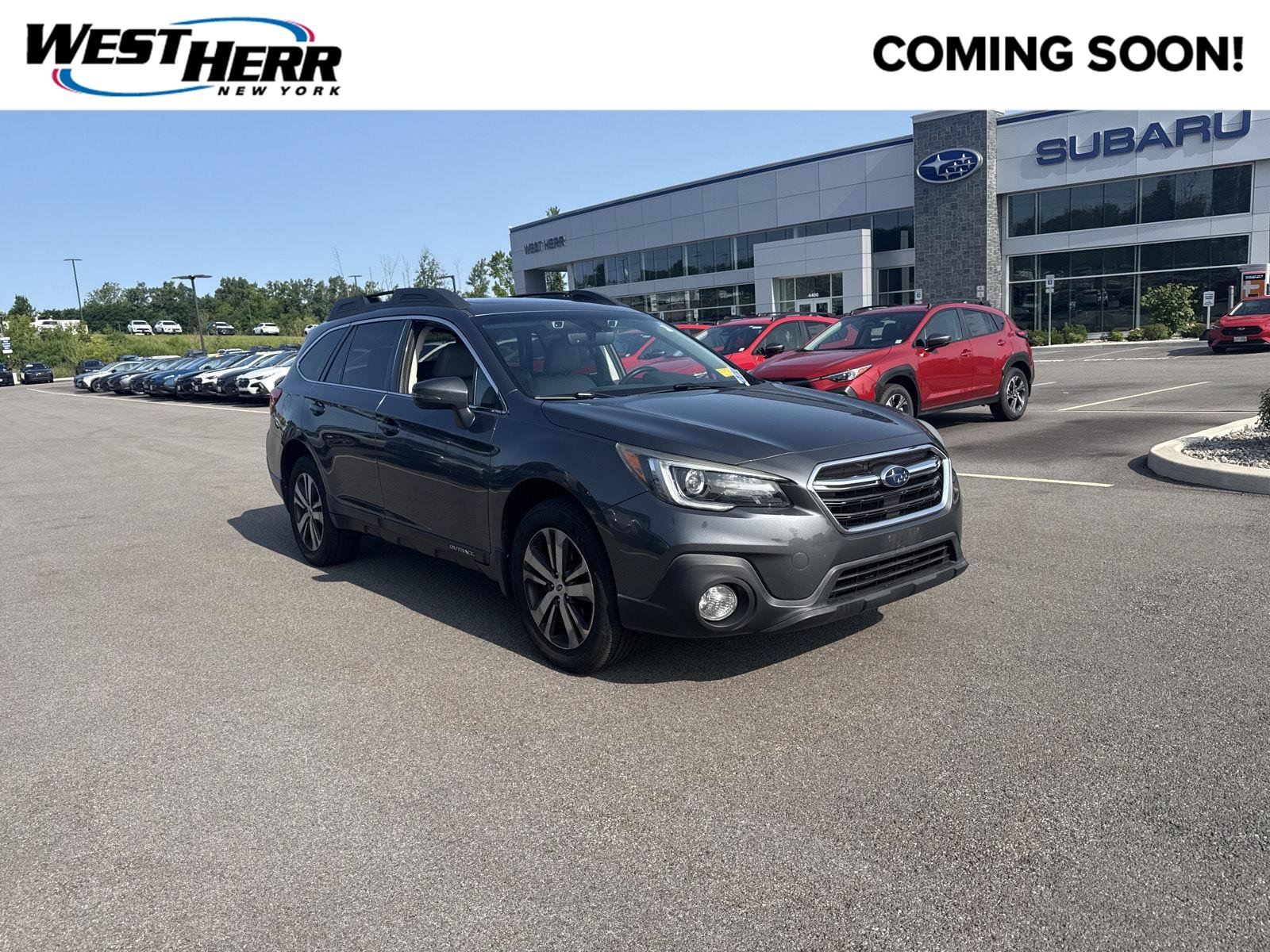 Used 2018 Magnetite Gray Metallic Subaru Limited image 1