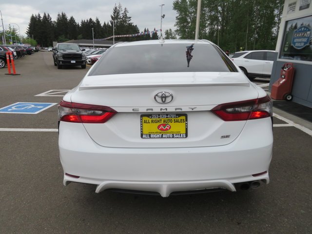 Used 2021 Super White Toyota SE image 4