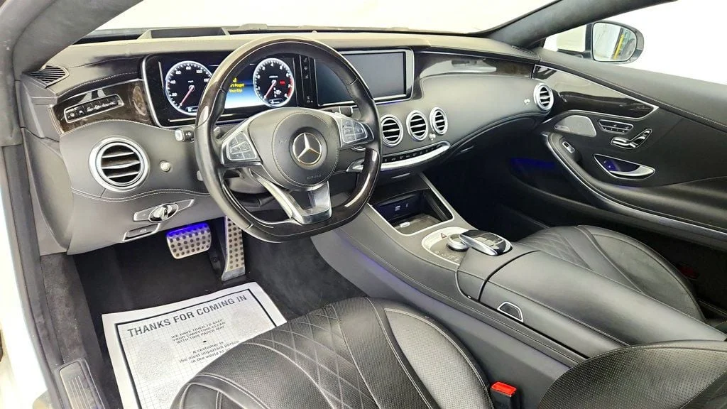 Used 2016 designo Diamond White Metallic Mercedes-Benz 2dr Coupe S 550 4MATIC® w/ Sport Pkg & Premium 1 Pkg image 12