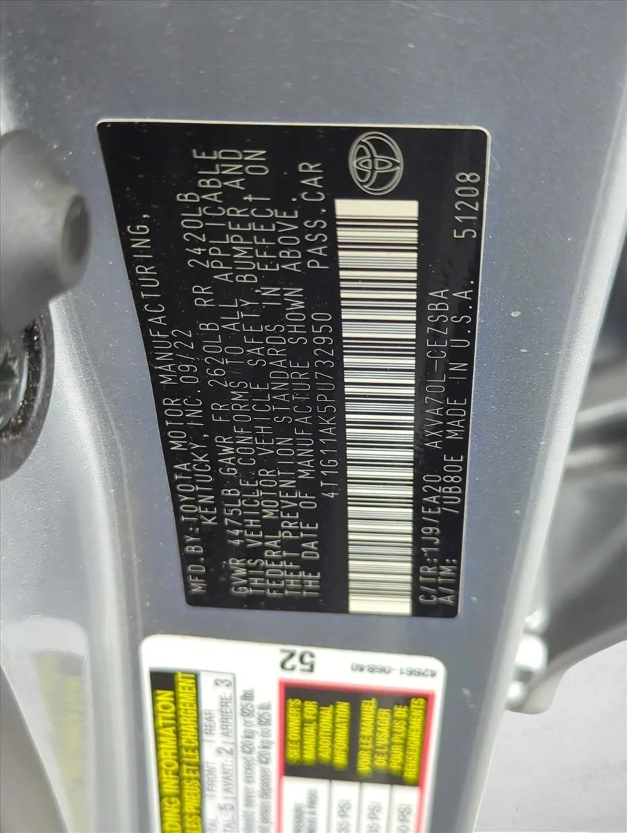 Used 2023 Celestial Silver Metallic Toyota SE image 2